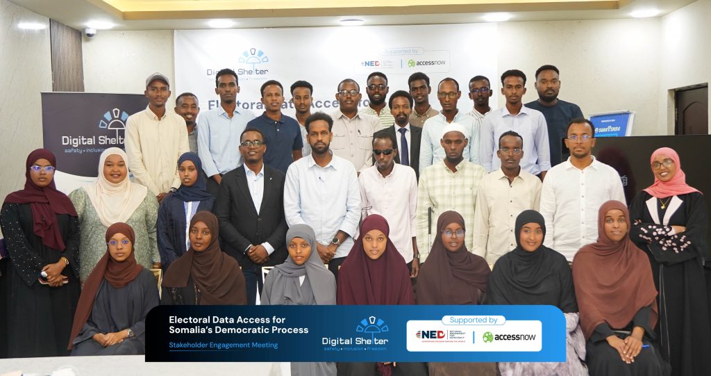 Group photo of meeting participants and the Digital Shelter team